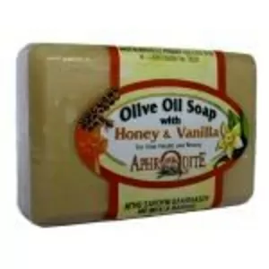 Натуральное оливковое мыло ручной работы Афродита (мед и ваниль)