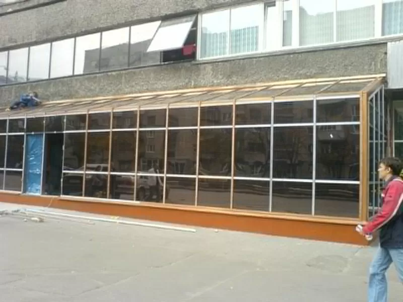 Фасады алюминиевые окна металлопластиковые