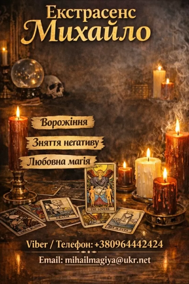  Екстрасенс Тернопіль. Любовна магія,  гадання,  зняття негативу.